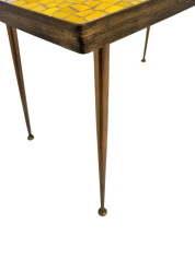 Mid-Century Modern Coffee Table with Mosaic Top by Berthold Muller, 1950s